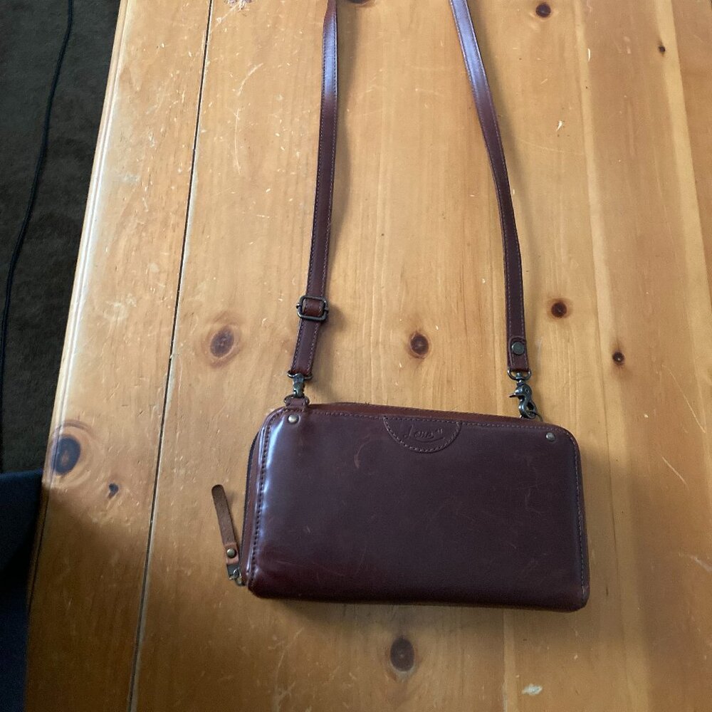 Saddleback Leather Love41 Love 41 Large Accordion Wallet Crossbody Purse Bag